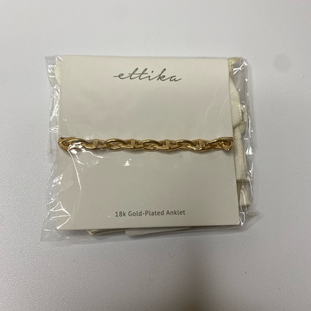 NWT Ettika 18k Gold Plated Anklet